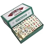 EIMZU Mini Mahjong Set - Traditionelles Chinesisches Brettspiel Mit 144 Steinen...