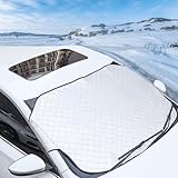 Sonnenschutz Auto Frontscheibenabdeckung Schneeabdeckung Eisschutzfolien Winter...