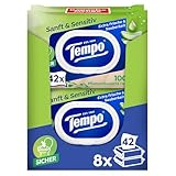 Tempo Feuchte Toilettentücher ''Sanft & Sensitiv'' - Megapack - 16 Packungen...