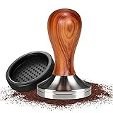 Kaffee Tamper,Espresso Tamper,Kaffeestampfer aus Edelstahl,inkl Tampermatte,für...