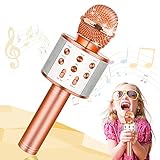 Tesoyzii Mikrofon Kinder Bluetooth Karaoke Maschine, Spielzeug ab 3 4 5 6 7 8 9...