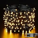 Lichterkette Weihnachtsbaum Warmweiß 30M 300LED mit Stecker - Hohe Helligkeit...