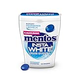 Mentos Gum Insta White Peppermint 1-er Packung Kaugummi-Dragees, zuckerfrei mit...