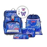 Step by Step Schulranzen-Set Cloud „Butterfly Maja“ 5-teilig, ergonomischer...