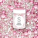 SuperStreusel KuschelMuschel Zucker Perlen Essbar (Große Perlen mit Schoko...