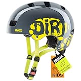 Uvex Kinder Fahrradhelm Kid 3,Grau (Dirtbike Gray-Lime),51-55 cm