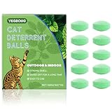 10 Stück Katzen-Abwehr für draußen, Natürliches Zitrone, Schutz für Beete,...