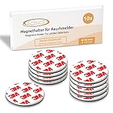 ECENCE Rauchmelder Magnethalter 10 Stück Selbstklebende Magnethalterung für...