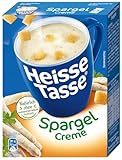 Heisse Tasse Spargel-Creme Suppe mit Croûtons 12er Pack (12 x 450 ml), Genieße...