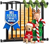 KIDIZ Treppenschutzgitter ohne Bohren | Verstellbare Breite: 102-108 cm, 75 cm...