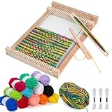 LYKTRIX Webrahmen Kinder,Holz Webstuhl Set, Weben für Kinder von 4–12 Jahren,...