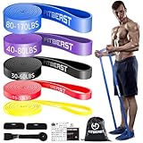 FitBeast Widerstandsbänder Set, 5 Level Pull-up-Bänder für Krafttraining,...