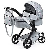 Bayer Design 17007AA Puppenwagen Xeo mit Tasche, höhenverstellbarer Griff,...