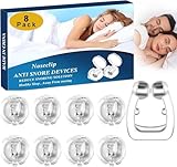 Schnarchstopper, 8 PCS Anti Schnarch Nasenclip, gegen Schnarchen Nase Dilator...