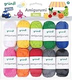Gründl Wolle Amigurumi - dünne Wolle zum Häkeln von kleinen Figuren -...