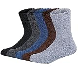 Chalier Cozy 5 Paar Kuschelsocken Herren Bettsocken Kuschel Flauschig Weiche...