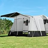 EVER ADVANCED Vorzelt Wohnwagen 350x260x245cm für Wohnmobil mit 2 Fenstern...