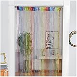 ElevaPulse Perlenvorhang, 200 X 100 cm Fadenvorhang, Perlenvorhang Türvorhang,...