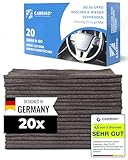 Carbigo® Box mit 20x Profi Mikrofasertücher – Saugstarke Reinigungstücher...