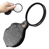 DASNTERED 20-fache Taschenlupe, Drehbare, Taschenlupe Faltbare...