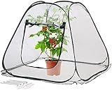 Royal Gardineer Pflanzenschutz: Kompaktes Pop-Up-Gewächshaus, klar, universal,...