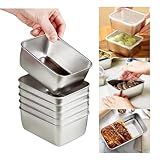 Generisch 6 Stück Edelstahl Frischhaltedosen mit Luftdicht Deckel,...