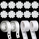 DONQL Balloons Girlande Streifen und Luftballon Kleber Punkt Aufkleber, 2 Rollen...