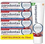 Parodontax Complete Protection Zahnpasta mit Fluorid, 4x75ml, hilft...