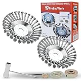 CCLIFE Unkrautbürste Freischneider 2er Set, Wildkrautbürste für Motorsense...