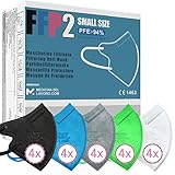 20 FFP2/KN95 Maske CE Zertifiziert Kleine Größe Small, Medizinische Mask mit 4...