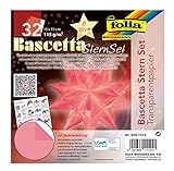 folia 826/1515 - Bastelset Bascetta Stern, Transparent rosa, 15 x 15 cm, 32...