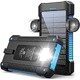 Solar Powerbank 38800 mAh Solar Ladegerät Tragbares mit USB C Eingang,...