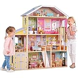 KidKraft Puppenhaus Majestic Mansion aus Holz mit Möbeln und Zubehör, Spielset...