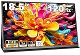 COOLHOOD Portable Monitor 18,5 Zoll, 120Hz 1080P Tragbarer Monitor mit USB C...