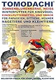 Tomodachi Vogelfutter Sonnenblumenkerne, Vogelsnack, Winterfutter Wildvögel,...