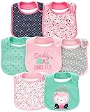 Simple Joys by Carter's Baby-Mädchen 7-Pack Teething Bibs, Rosa/Minzgrün,...