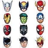 Superhero Maske,12 Stück Cosplay Masken,Kinder Party Masken,Cosplay Thema...