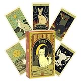VYIBPDY Tarot Karten,tarotkarten mit Buch für anfänger – Cats Rule The...
