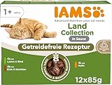 IAMS Delights Land Collection Katzenfutter Nass Getreidefrei - Multipack mit...