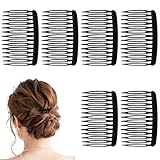 6 Stück Haarkamm zum Stecken Kunststoff Haarkämme mit 14 Zähnen French Twist...