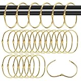 24 Stück Metall Vorhangringe, Duschvorhang Ringe, Vorhang Hänngend Ringe, 68mm...