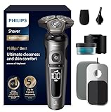 Philips Shaver S9000 Prestige, elektrischer Nass- und Trockenrasierer, Gold,...