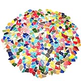 500 g unregelmäßige Keramik-Mosaikfliesen, 0,5 x 2 cm, kleine Mosaik-Steine...