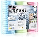 com-four® 150x Putztücher auf Rolle - Reinigungstücher für Küche, Bad und...