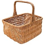 Creative Home Holländischer Einkaufskorb Weidenkorb mit Henkel Picknickkorb |...