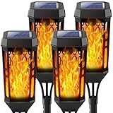 Joltix Solarlampen für Außen Garten, Solarleuchten mit Realistischer...