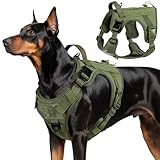 VavoPaw Taktisch Hundegeschirr, Einfach Kontrolle & Anti Zug Hundegeschirr mit...