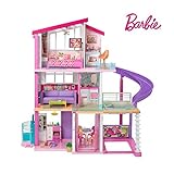 Barbie FHY73 Traumvilla Dreamhouse Adventures Puppenhaus mit 3 Etagen, 8 Zimmer,...