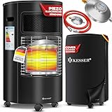 KESSER® Gasheizer Keramik 4200 Watt Gas Heizstrahler inkl. Gasdruckregler...