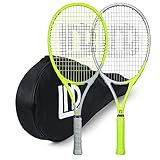 LUNNADE 27 Zoll Tennisschläger für Erwachsene, 2 Tennisschläger mit...